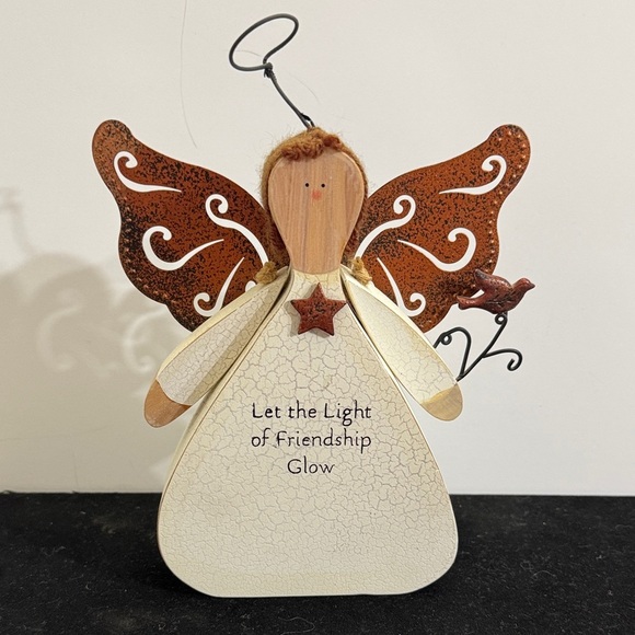 Russ Berrie and Company Angel Figurine Let The Light Home Decor - Picture 1 of 6